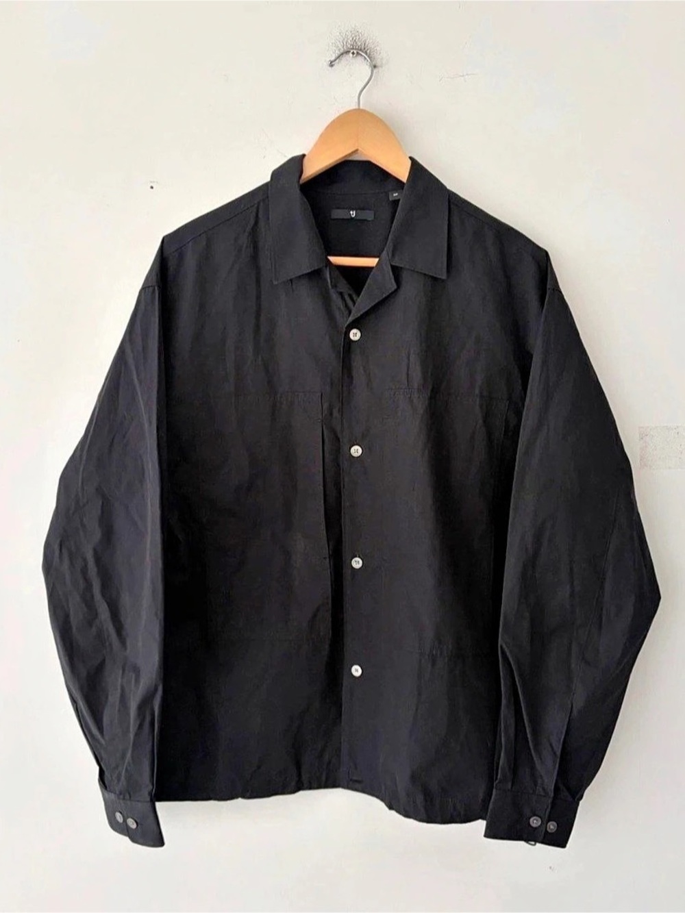 Jil Sander × Uniqlo +J Oversized Black Shirt Jacket Size S